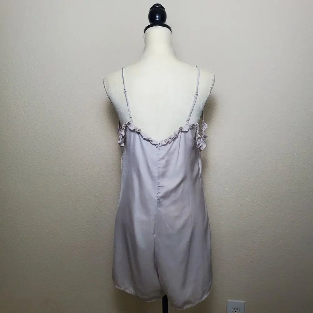 Nasty Gal Silver Romper Large - Picture 3 of 10
